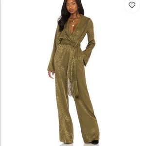 House of Harlow 1960 Rossi Jumpsuit size S Olive Green